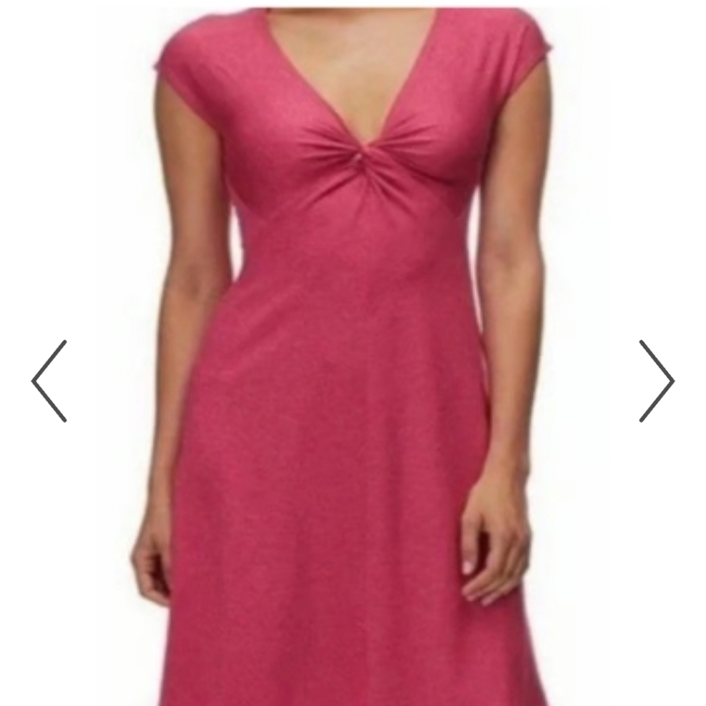 Patagonia Womens Seabrook Bandha Dress Pink Recycled Performance Slim Fit M NEW